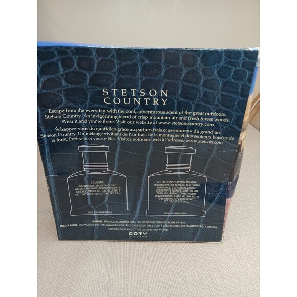 Stetson Country Men's Aftershave and Cologne 1.FL OZ / 30mL Set VINTAGE - Picture 3 of 5